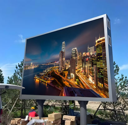 Full Color P10 Outdoor LED Panel Waterproof Module 28kg Panel Weight 320mm*160mm