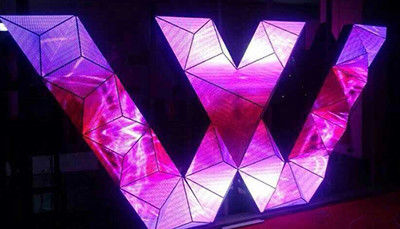 Outdoor GOB LED Display Screen Waterproof W Shaped 1920x1080