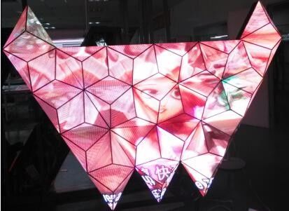Customized P4 Indoor Led Display Screen Creative Magic Horn Shaped
