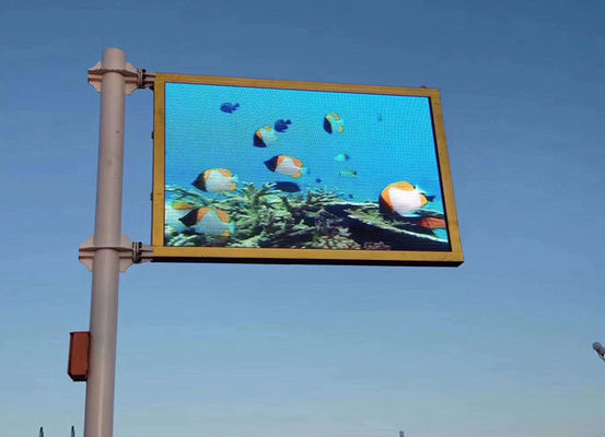 Front Rear Maintenance Dual Color LED Display Screen With Aluminum Steel Cabinet Materials