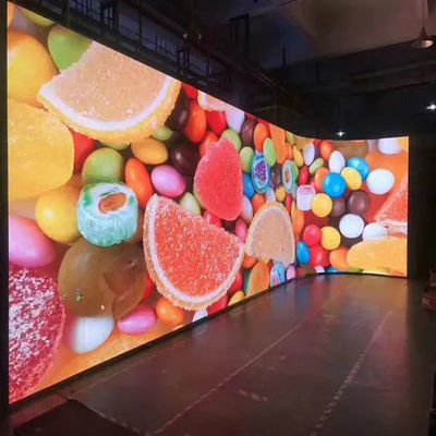 Indoor Advertising Curved LED Wall Panel Round Circle Soft P2.5 Flexible LED Panel